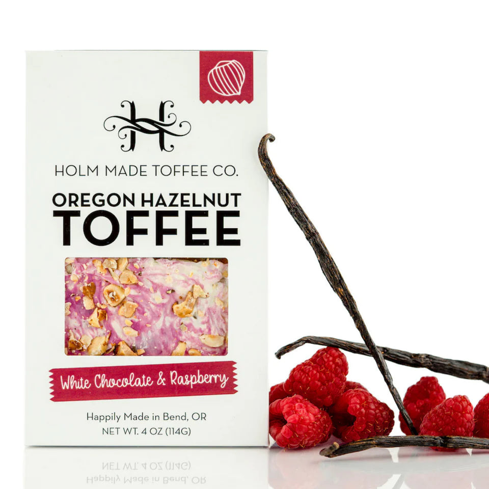 White Chocolate Raspberry - Oregon Hazelnut Toffee