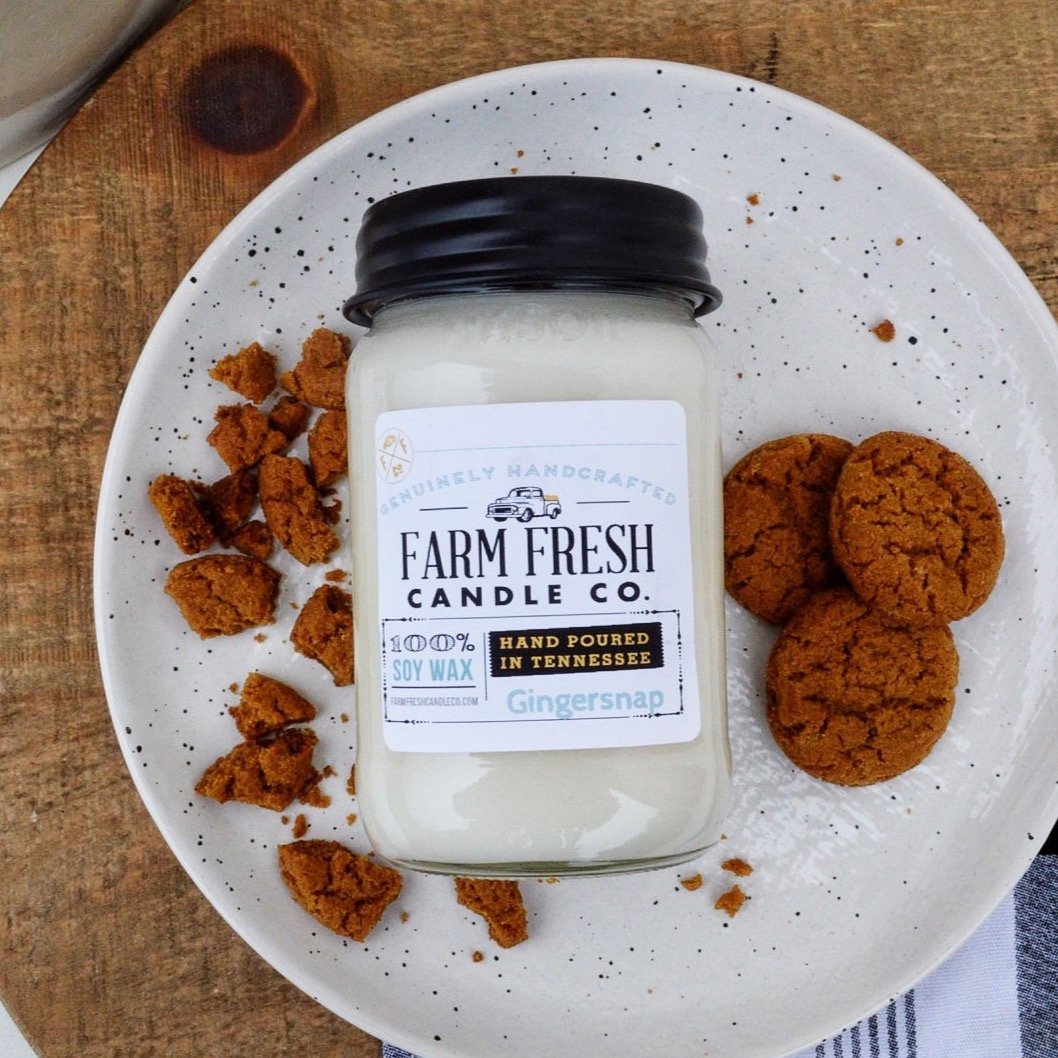 Gingersnap Scented Soy Candle