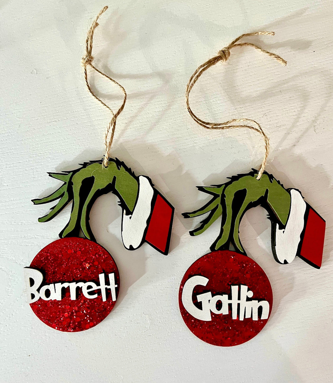 Custom Name Holiday Ornament