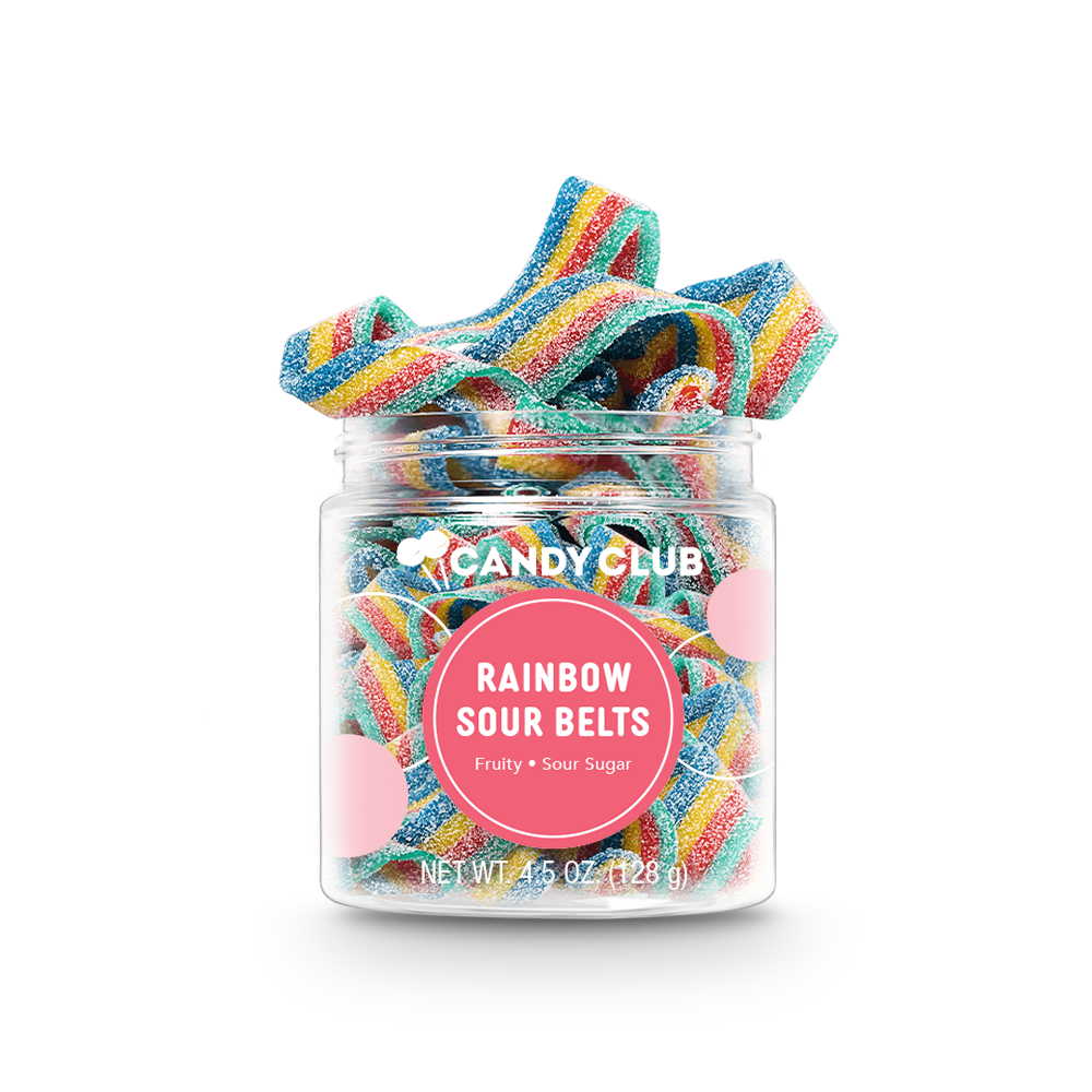 Rainbow Sour Belt Candies