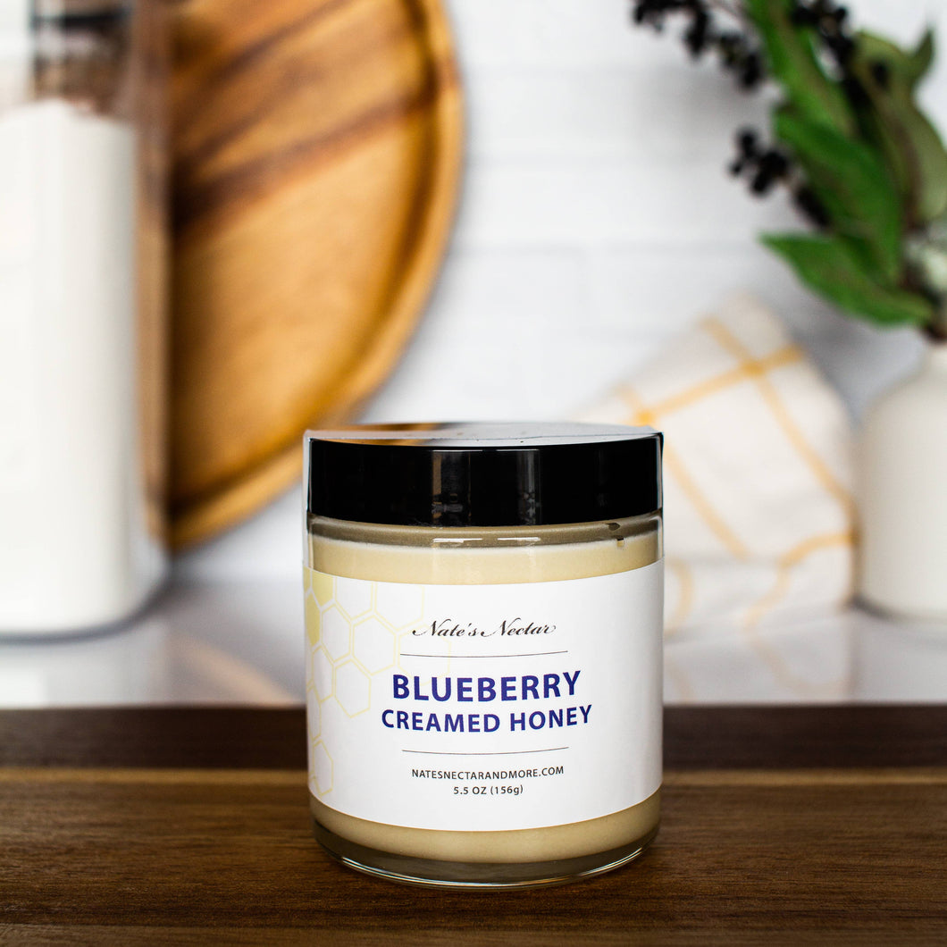Blueberry Creamed Honey